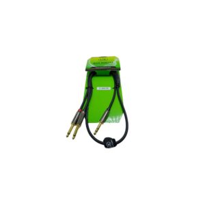 🎙️ Cable 1/4" estéreo a 2 plug 1/4" mono 1m (Negro)