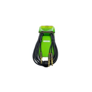 🎙️ Cable 1/4" estéreo a 2 plug 1/4" mono 5m (Negro)