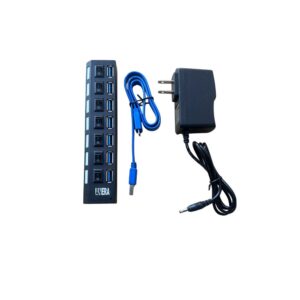 💻 Hub USB 3.0 de 7 Puertos con Adaptador de Poder