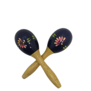 🪇 Maracas de madera pintada a mano