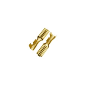 🟡 Terminal Riel Hembra Dorado Mini c/Seguro 100PCS