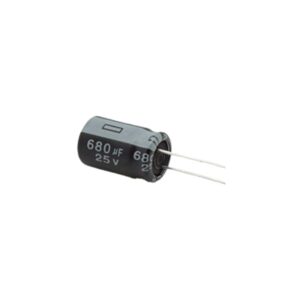 🟡 Capacitor Electrolítico 680µF 25V (Caja x100)