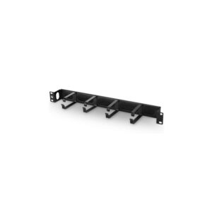 🟡 Organizador Horizontal de Cable 1U Anillo Plástico