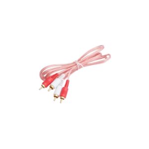 🎼 Cable de audio 2x2 RCA Transparente (Línea ECO)